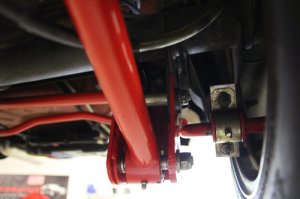 Ford Mustang Control Arm Mounts - Rear - UMI Performance - Relocation Brackets - Bolt In - `05-`14